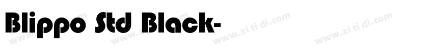 Blippo Std Black字体转换